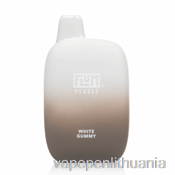 Flum Pebble 6000 Vienkartinis Baltas Guminis Vape Skystis